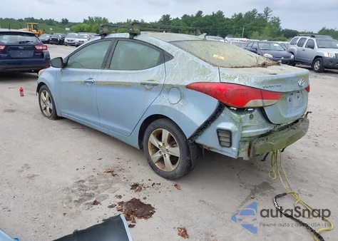 2011 Hyundai Elantra Gls (Ulsan Plant) из США, поврежденный, VIN KMHDH4AE9BU089585